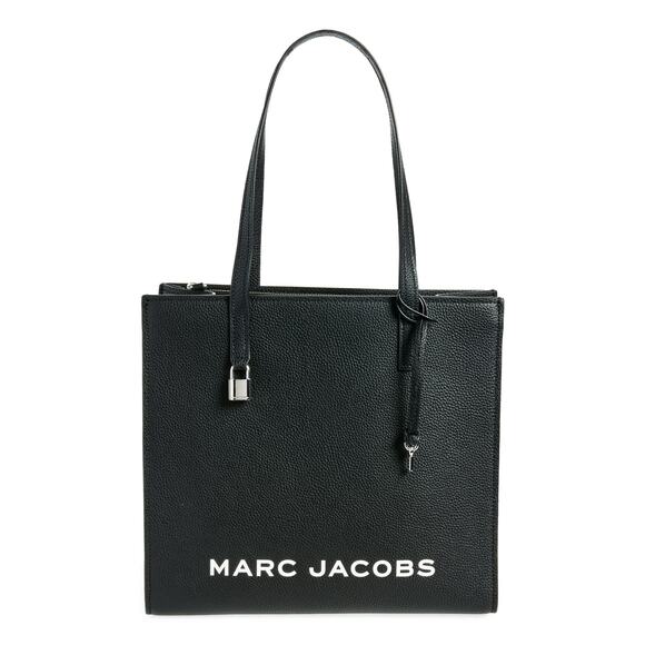 Marc Jacobs Mini Grind Leather Tote Black - One Size - Picture 1 of 5